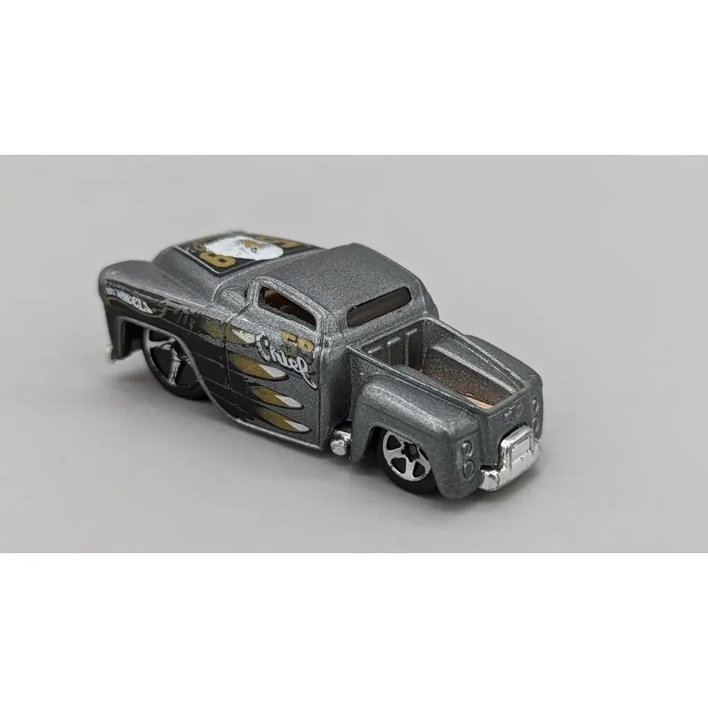 Mattel Hot Wheels 59 Chevy Chief 2003 Malaysia Diecast Truck Grey 1:64